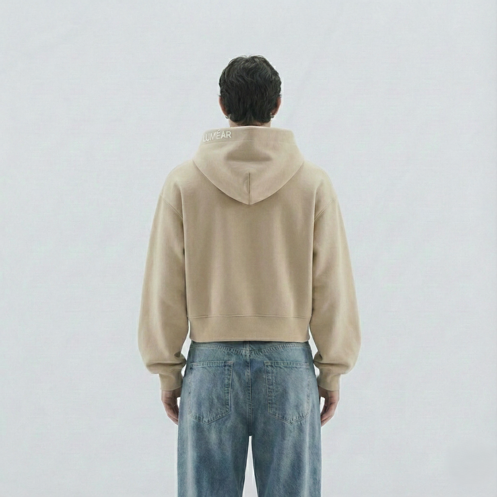 Edition 01 - The Essential Box-Fit Hoodie (Unisex) - Beige