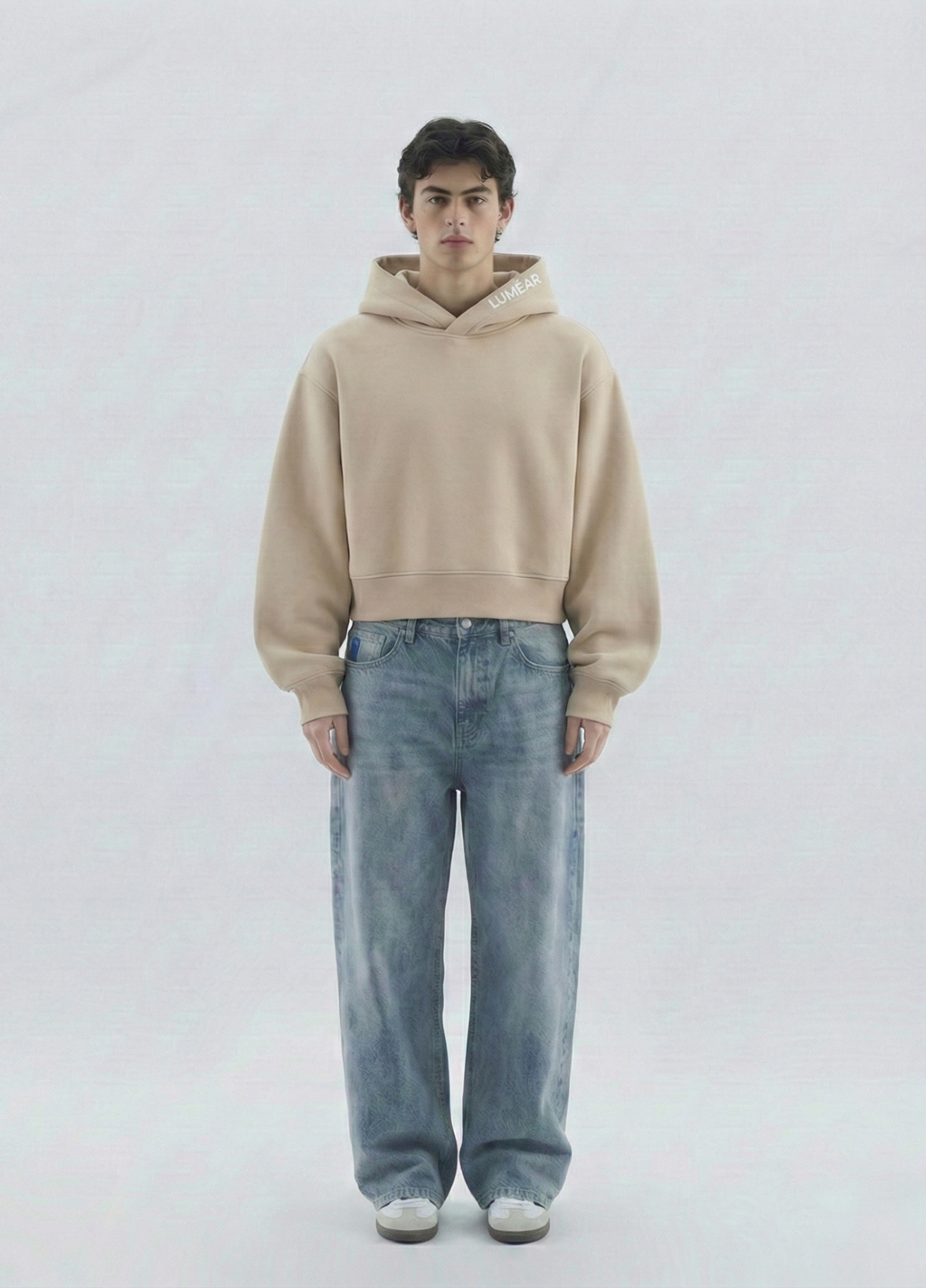 Edition 01 - The Essential Box-Fit Hoodie (Unisex) - Beige