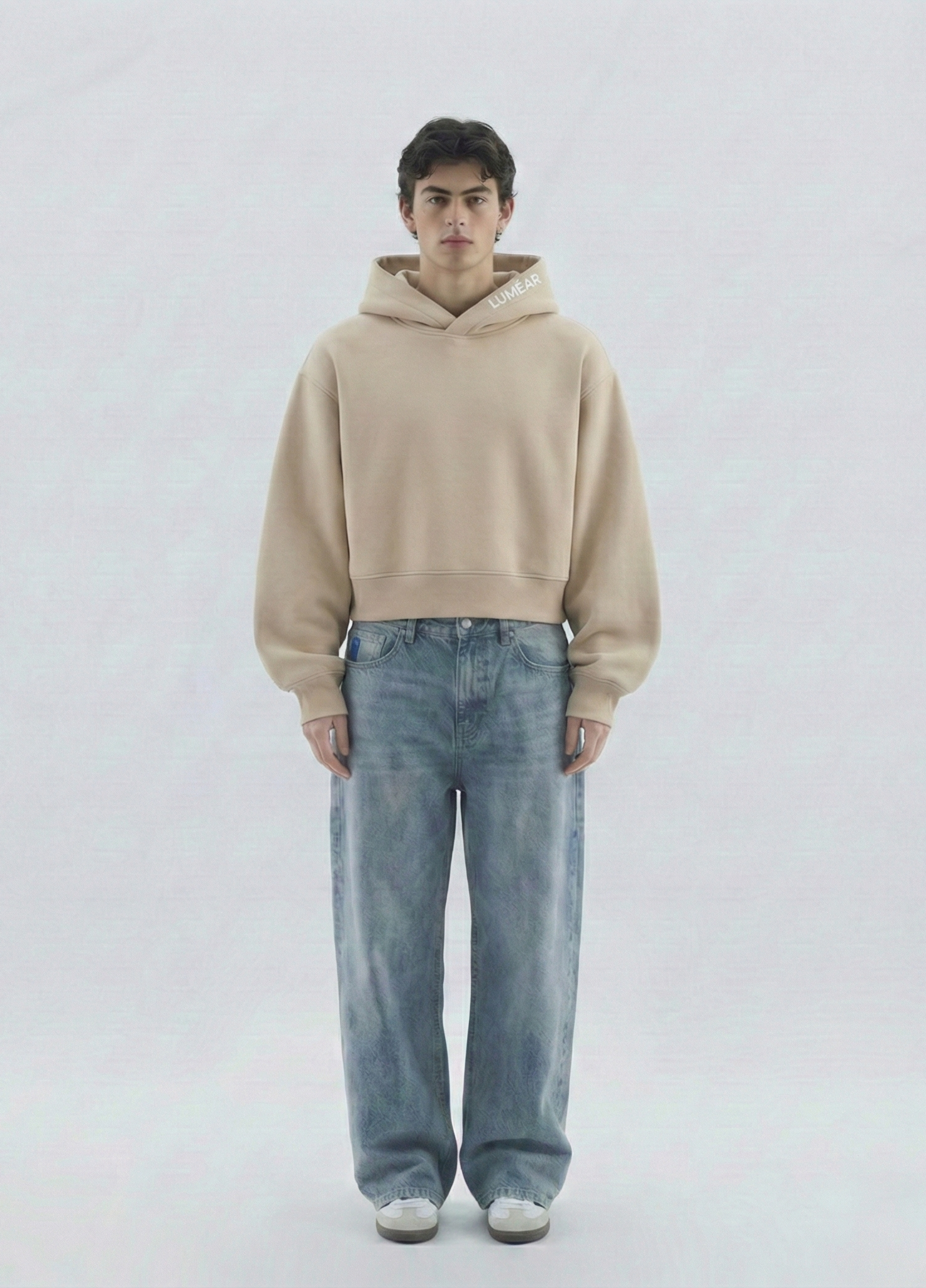 Edition 01 - The Essential Box-Fit Hoodie (Unisex) - Beige