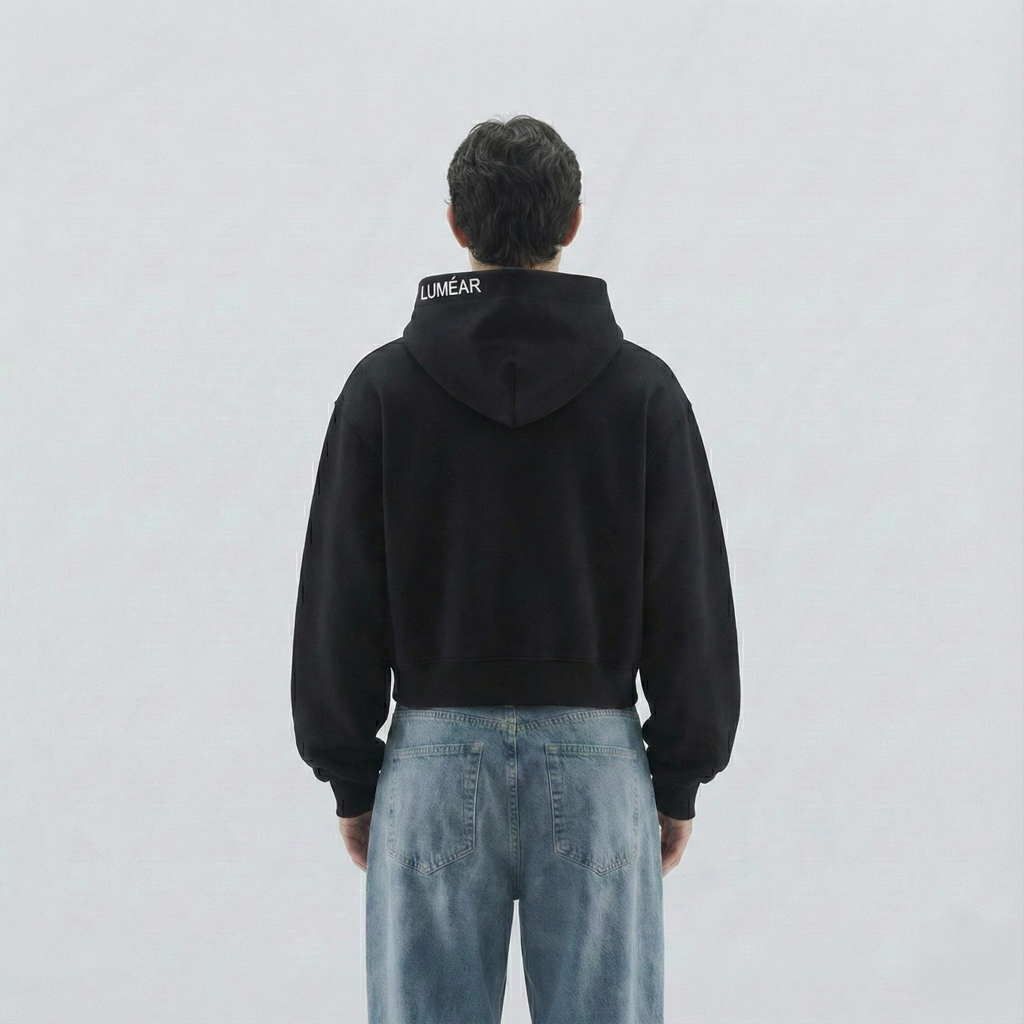 Edition 01 - The Essential Box-Fit Hoodie (Unisex) - Black