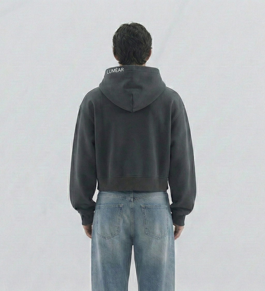 Edition 01 - The Essential Box-Fit Hoodie (Unisex) - Charcoal Grey