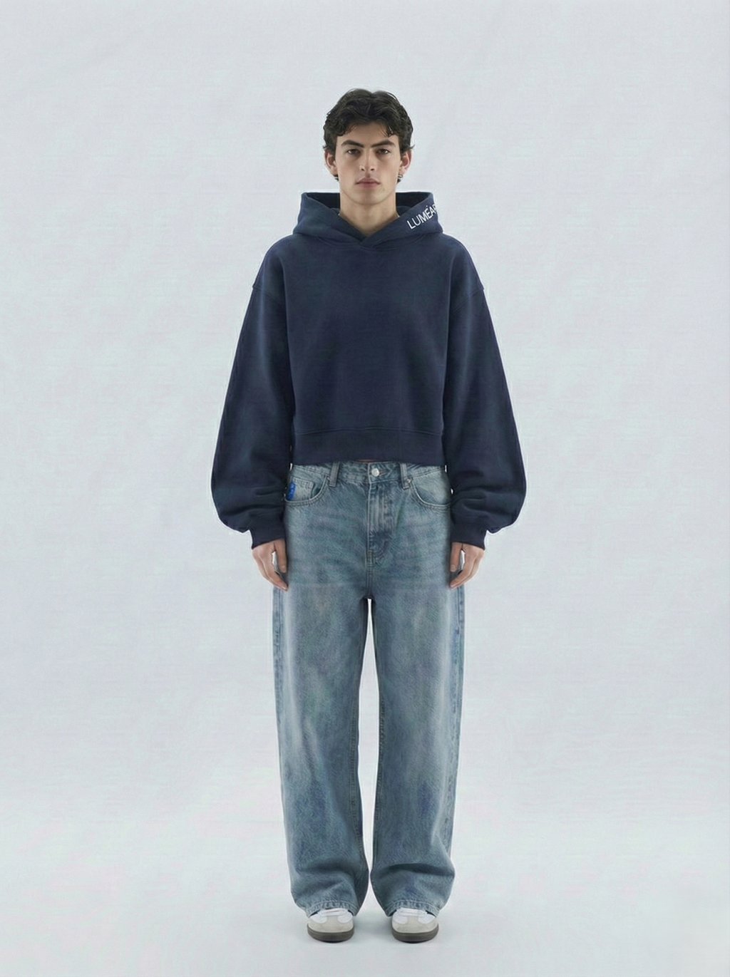 Edition 01 - The Essential Box-Fit Hoodie (Unisex) - Navy