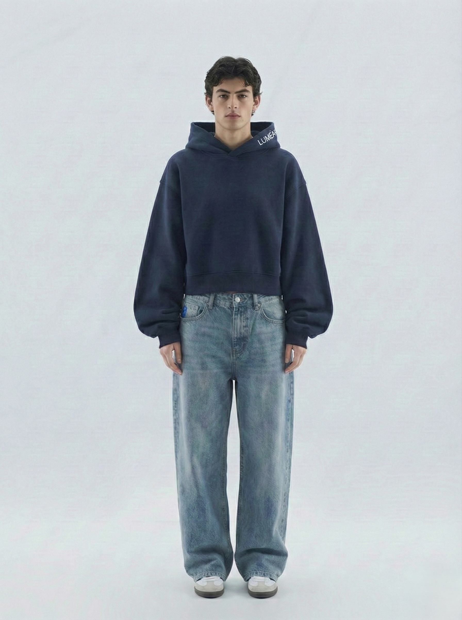 Edition 01 - The Essential Box-Fit Hoodie (Unisex) - Navy